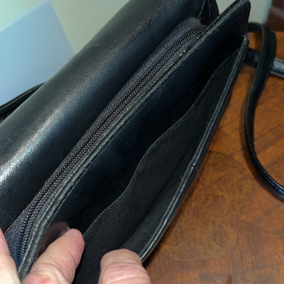 Coletta  Crossbody bag  shoulder bag  Black Genuine leather  With wallet/mirror - Picture 7 of 15